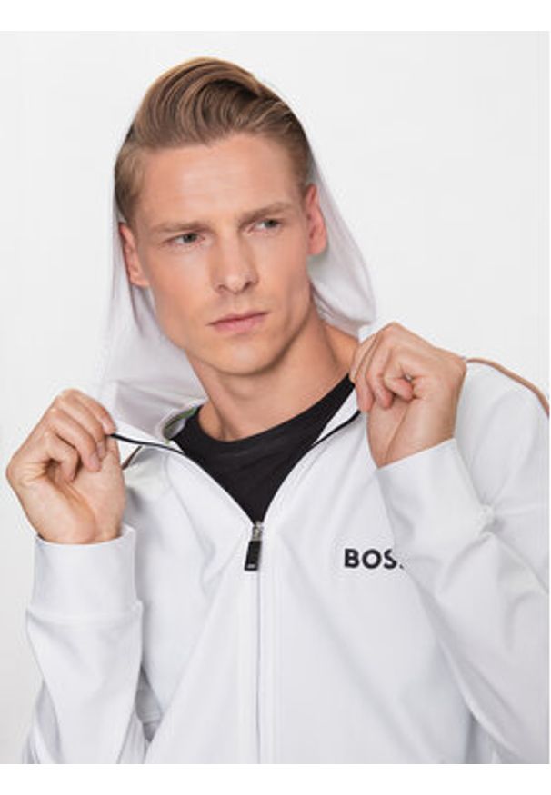 BOSS - Boss Bluza Sicon 50504552 Biały Regular Fit. Kolor: biały. Materiał: syntetyk