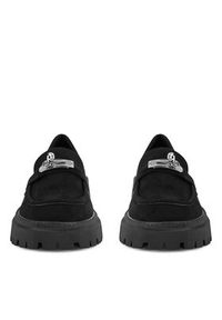 DeeZee Loafersy BBT-22663-1 Czarny. Kolor: czarny. Materiał: materiał
