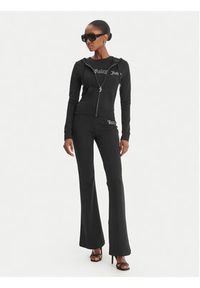 Juicy Couture Bluza Oola JCWAS126306 Czarny Slim Fit. Kolor: czarny. Materiał: bawełna #5