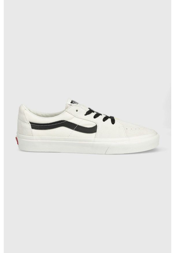 Vans tenisówki SK8-Low męskie kolor biały VN0A5KXDBMA1. Nosek buta: okrągły. Zapięcie: sznurówki. Kolor: biały. Materiał: guma
