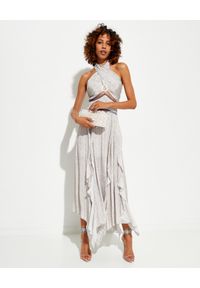 IXIAH AUSTRALIA - Dwuczęściowa sukienka Massini. Kolor: biały. Materiał: materiał. Wzór: haft, nadruk. Typ sukienki: asymetryczne. Długość: maxi #4