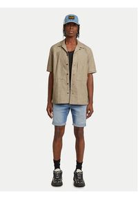 G-Star RAW - G-Star Raw Szorty jeansowe 3301 D10481-D760 Niebieski Slim Fit. Kolor: niebieski. Materiał: bawełna #3