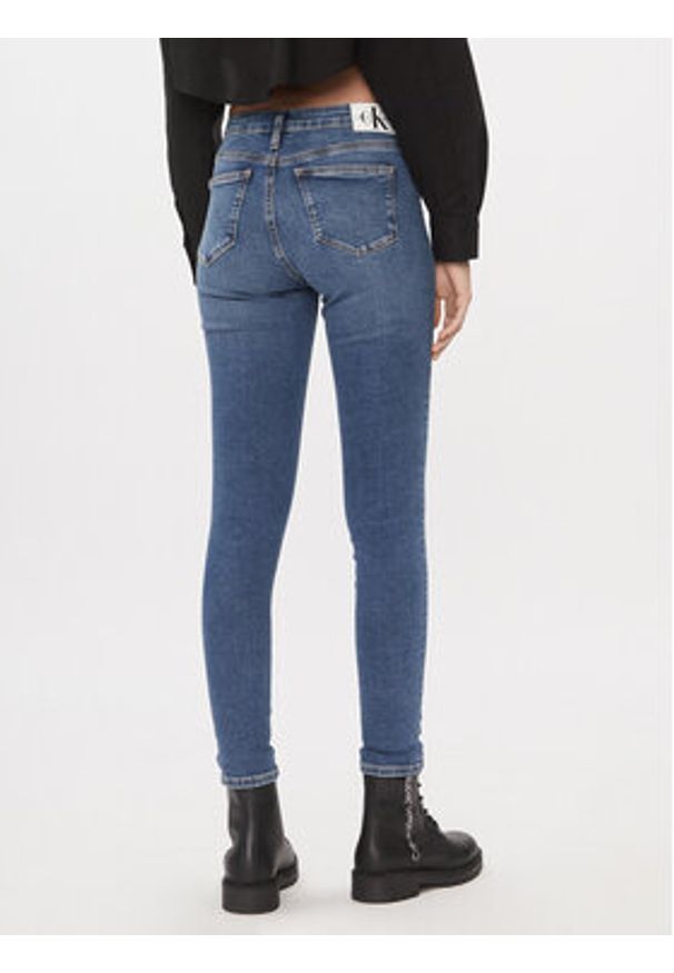 Calvin Klein Jeans Jeansy J20J221581 Niebieski Skinny Fit. Kolor: niebieski