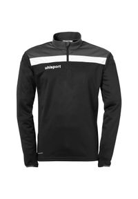 UHLSPORT - Bluza piłkarska męska Uhlsport Offense 23 1/4 zip. Kolor: wielokolorowy, czarny, szary. Sport: piłka nożna