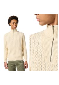 Wrangler - MĘSKI SWETER WRANGLER HALF ZIP KNIT ECRU 112357290 #6