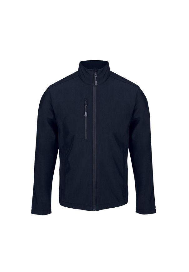 Regatta - Męski Softshell Honestly Made. Kolor: niebieski. Materiał: softshell. Sport: turystyka piesza