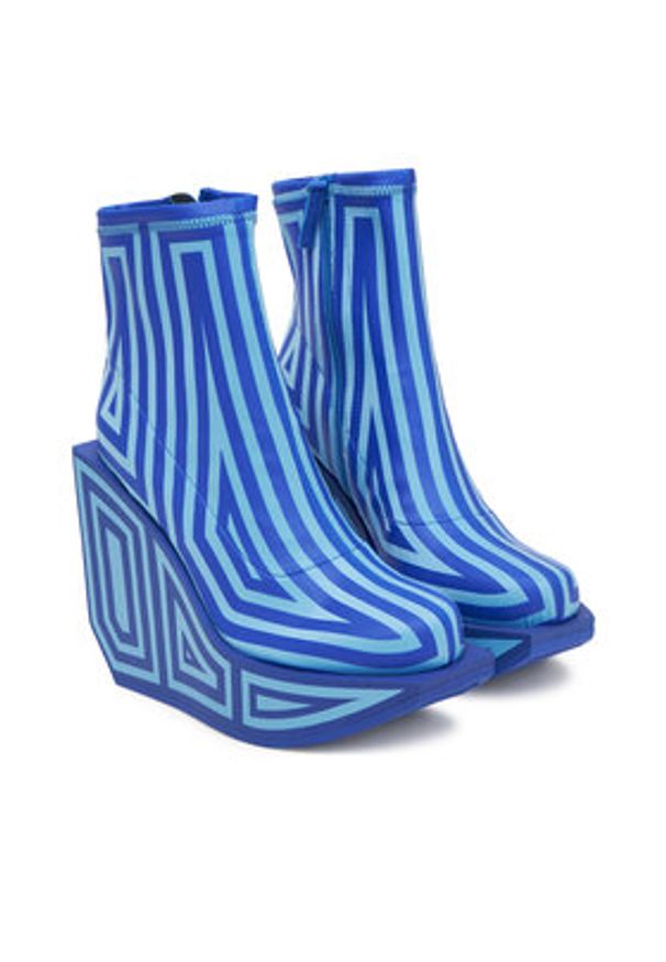 United Nude Botki Wa Bootie Hi 1087965682 Niebieski. Kolor: niebieski. Materiał: materiał