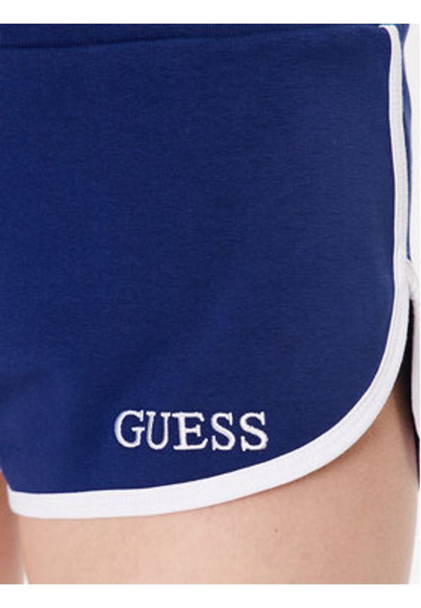 Guess Szorty sportowe E3GD05 KBP41 Niebieski Regular Fit. Kolor: niebieski. Materiał: bawełna