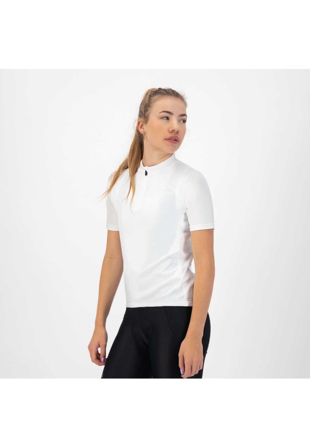 ROGELLI - Damska koszulka rowerowa CORE z krótkim rękawem. Kolor: biały. Długość rękawa: krótki rękaw. Długość: krótkie