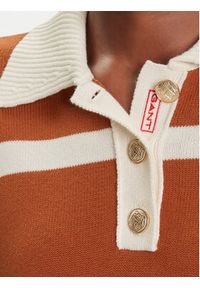 GANT - Gant Sweter 4805341 Brązowy Relaxed Fit. Kolor: brązowy. Materiał: bawełna #3