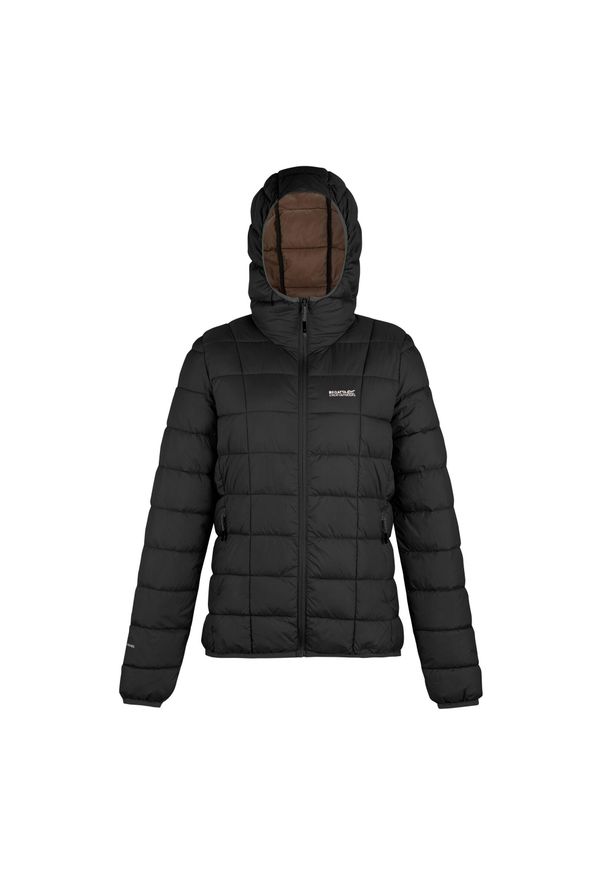 Regatta - Kurtka Ocieplana Damska Asper. Kolor: czarny. Materiał: puch. Sport: turystyka piesza