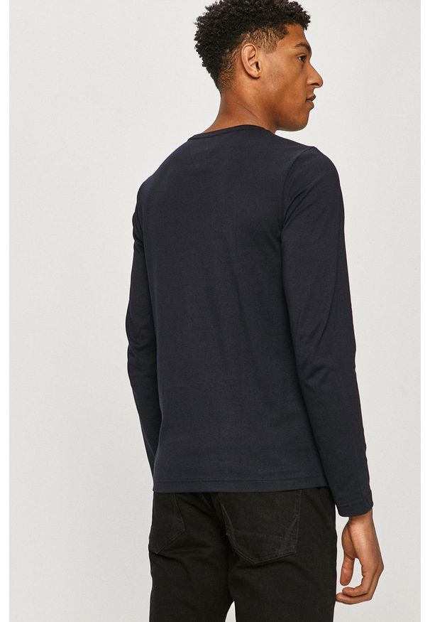 TOMMY HILFIGER - Tommy Hilfiger - Longsleeve. Okazja: na co dzień. Kolor: niebieski. Materiał: dzianina. Długość rękawa: długi rękaw. Styl: casual
