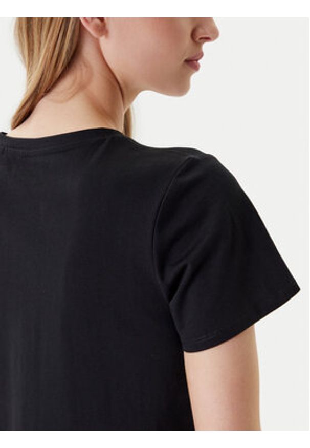 Guess T-Shirt W5YI38 I3Z14 Czarny Regular Fit. Kolor: czarny. Materiał: bawełna