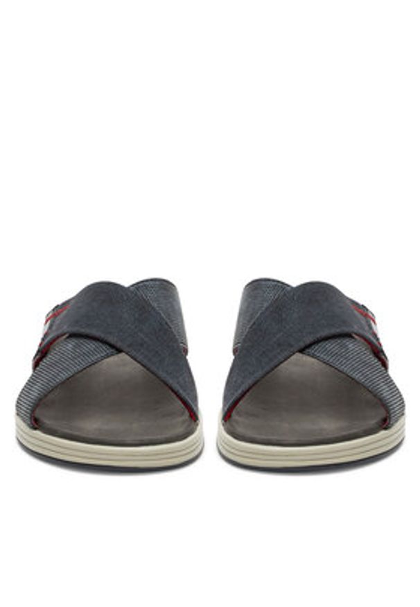 Rieker Klapki 29086-15 Granatowy. Kolor: niebieski. Materiał: syntetyk, materiał