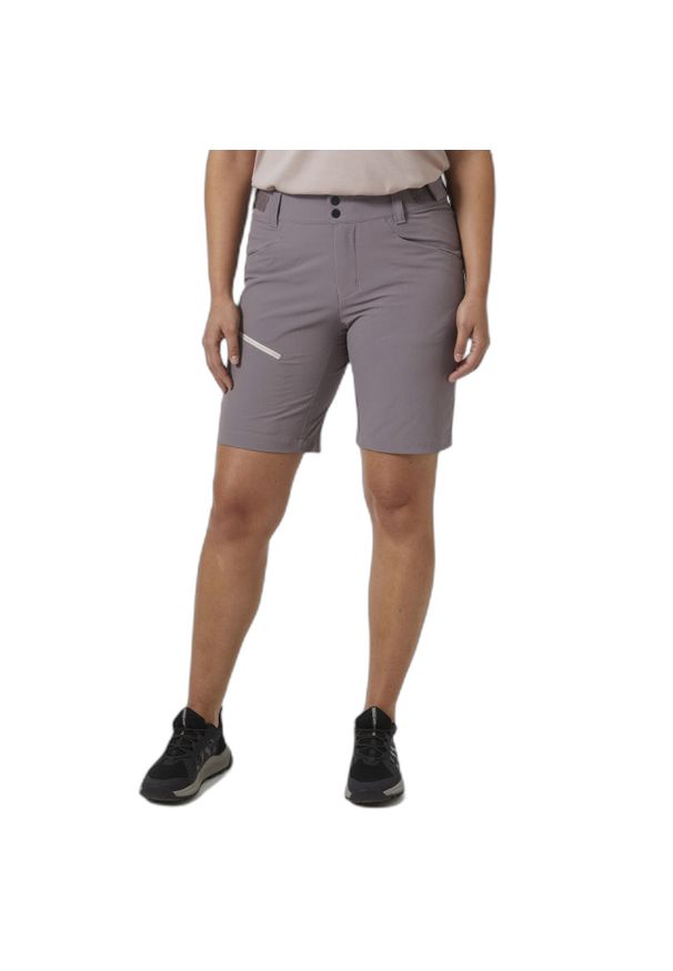 Szorty damskie Helly Hansen Blaze Softshell. Kolor: szary. Materiał: softshell. Długość: krótkie. Sport: turystyka piesza, wspinaczka