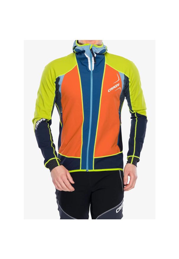 CRAZY - Kurtka skiturowa męska Crazy Jkt Avenger. Kolor: pomarańczowy. Materiał: softshell
