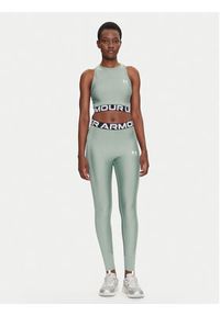Under Armour Koszulka techniczna HeatGear 1388694 Zielony Slim Fit. Kolor: zielony. Materiał: syntetyk #5