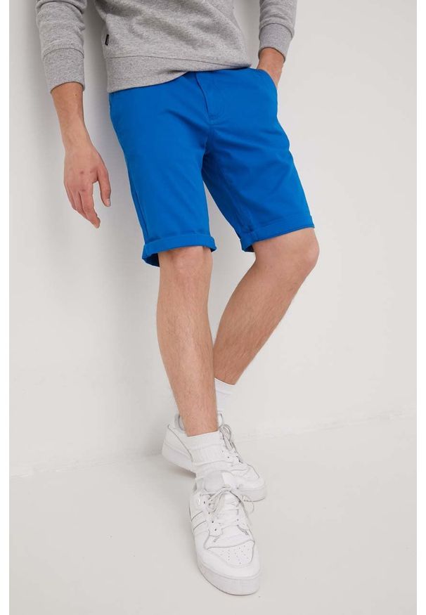 Tommy Jeans szorty SCANTON DM0DM13221.PPYY męskie. Kolor: niebieski. Materiał: tkanina, materiał. Wzór: gładki