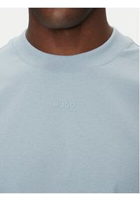 Hugo - HUGO T-Shirt Dapolino 50488330 Błękitny Relaxed Fit. Kolor: niebieski. Materiał: bawełna