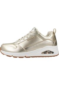 skechers - Tenisówki Skechers Model Uno - Metallixs Kolor Złoty. Kolor: żółty. Materiał: tkanina, skóra
