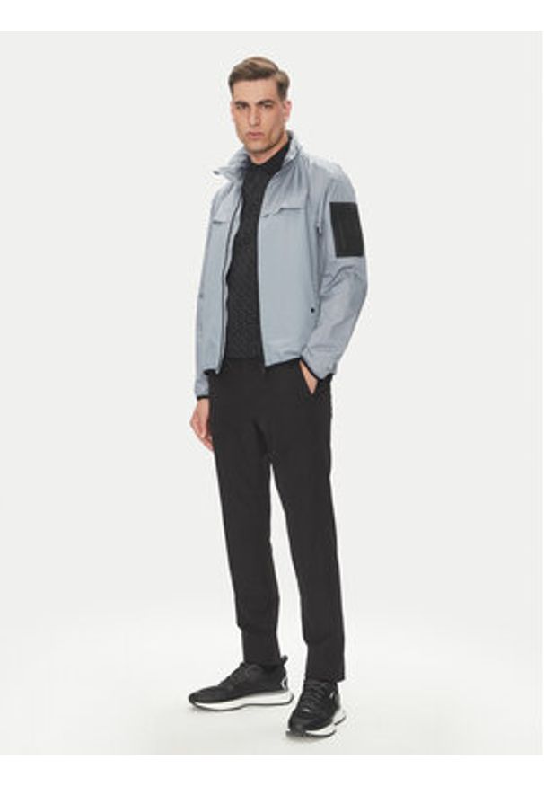 BOSS Kurtka przejściowa 50541285 Szary Regular Fit. Kolor: szary. Materiał: syntetyk
