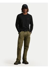 Polo Ralph Lauren Longsleeve 710970697001 Czarny Classic Fit. Typ kołnierza: polo. Kolor: czarny. Materiał: bawełna. Długość rękawa: długi rękaw #4