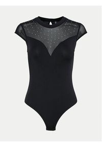 Pieces Body Rita 17153372 Czarny Slim Fit. Kolor: czarny. Materiał: syntetyk