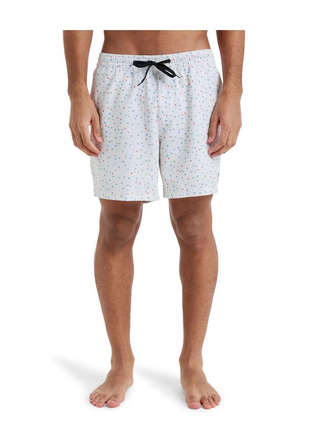 Quiksilver - Szorty kąpielowe dla Mężczyzn SURFSILK STRAIGHT 16" Biały. Kolor: biały. Materiał: elastan, poliester, materiał. Styl: sportowy