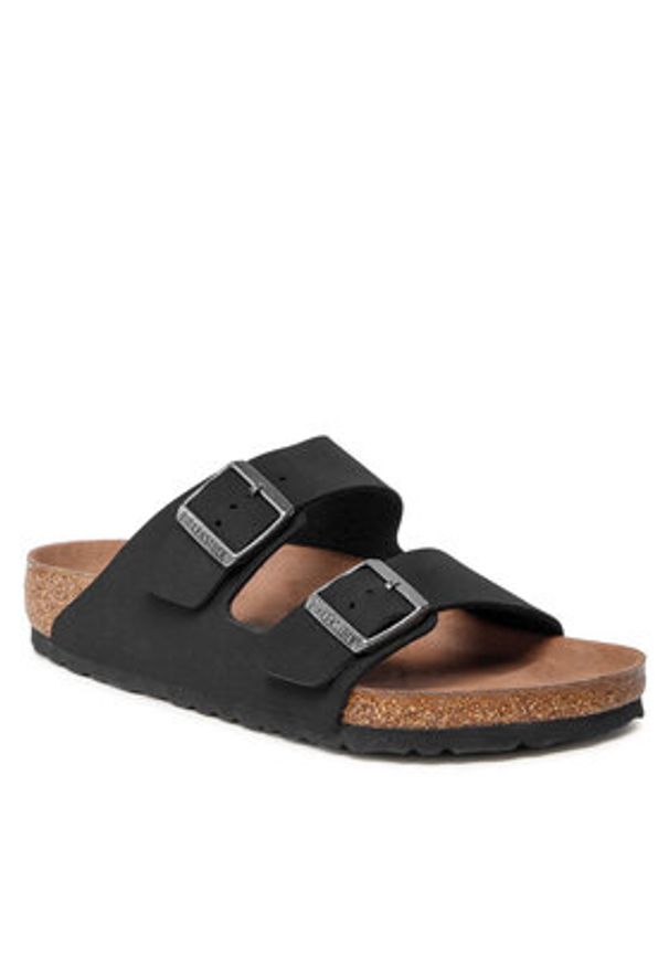 Birkenstock Klapki Arizona Bs 1019115 Czarny. Kolor: czarny. Materiał: skóra