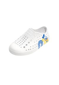 Native Shoes - Buty miejskie młodzieżowe NATIVE JEFFERSON PRINT BIG KID DISNEY. Okazja: na co dzień. Kolor: biały. Wzór: nadruk, motyw z bajki
