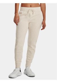 Under Armour Spodnie dresowe Ua Rival Fleece Jogger 1379438-783 Beżowy Loose Fit. Kolor: beżowy. Materiał: bawełna #1