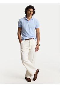 Polo Ralph Lauren Polo 710536856513 Niebieski jasny Regular Fit. Typ kołnierza: polo. Kolor: niebieski. Materiał: bawełna #5