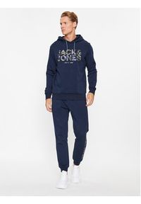 Jack & Jones - Jack&Jones Bluza James 12235338 Granatowy Regular Fit. Kolor: niebieski. Materiał: bawełna