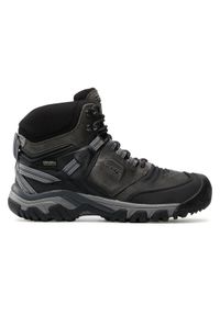 keen - Keen Trekkingi Ridge Flex Mid Wp M 1024911 Szary. Kolor: szary. Materiał: nubuk, skóra. Sport: turystyka piesza