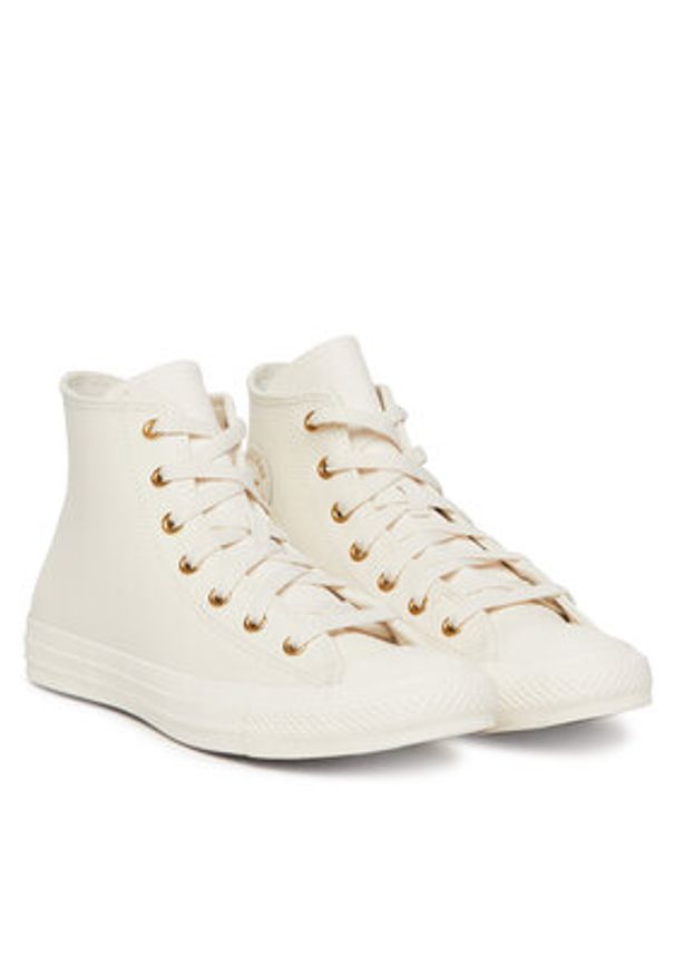 Converse Trampki Chuck Taylor All Star Gold Luxe A10709C Beżowy. Kolor: beżowy. Materiał: materiał