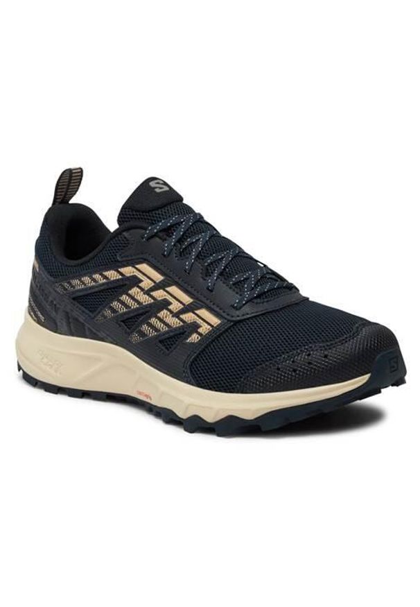 salomon - Buty trekkingowe męskie Salomon Wander. Zapięcie: sznurówki. Kolor: czarny. Materiał: tkanina, materiał, skóra, syntetyk. Szerokość cholewki: normalna