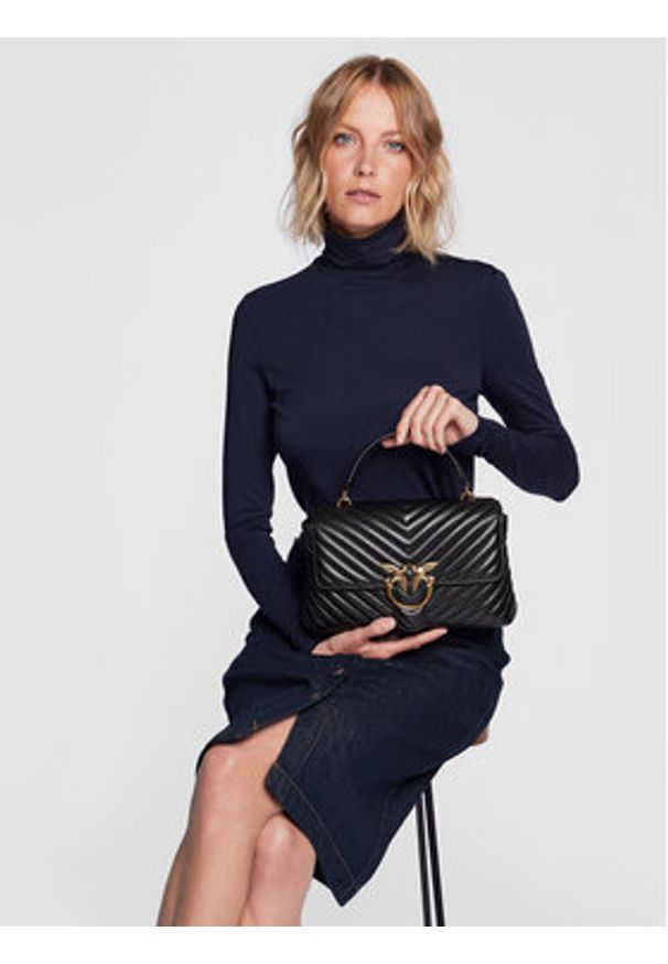 Pinko Torebka Love Lady Puff Classic Cl PE 23 PLTT 100043 A0GK Czarny. Kolor: czarny. Materiał: skórzane