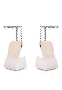 Eva Minge Szpilki Florencia-323-101-2 Biały. Kolor: biały. Materiał: lakier, skóra. Obcas: na szpilce #3