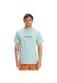 Quiksilver - Koszulka z krótkim rękawem dla Mężczyzn EV SUN DAGGER Niebieski. Kolor: niebieski. Materiał: jersey, bawełna. Długość rękawa: krótki rękaw. Długość: krótkie. Wzór: nadruk