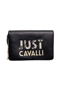 Just Cavalli - JUST CAVALLI Czarna torebka C Cut Out Logo. Kolor: czarny