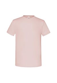 FRUIT OF THE LOOM - Kultowa Koszulka Unisex Dla Dorosłych. Kolor: różowy