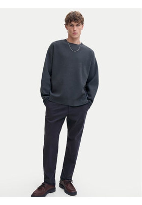 Jack & Jones Chinosy Kane Hank 12286940 Granatowy Relaxed Fit. Kolor: niebieski. Materiał: bawełna