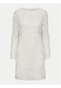 YAS Sukienka koktajlowa Elenor 26032155 Écru Regular Fit. Kolor: kremowy. Materiał: syntetyk, bawełna. Styl: wizytowy #6