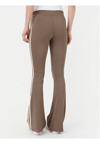 Adidas - adidas Legginsy JD4601 Beżowy Flare Fit. Kolor: beżowy. Materiał: syntetyk #2