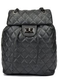 HP - Plecak Casual Anna Luchini SS22-AL-2165-NERO Czarny 22 x 32 x 11 cm. Kolor: czarny. Styl: casual #1