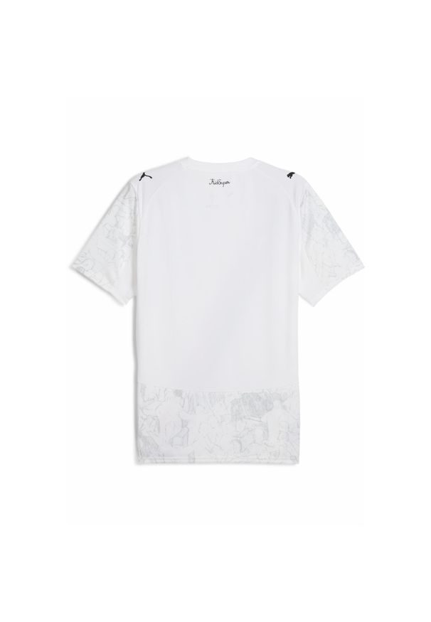 Puma - Męska koszulka KIDSUPER × MANCHESTER CITY PUMA White Black. Kolor: czarny, biały, wielokolorowy