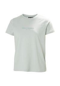 Koszulka damska Helly Hansen Core 2.0. Kolor: zielony. Materiał: jersey, bawełna #1