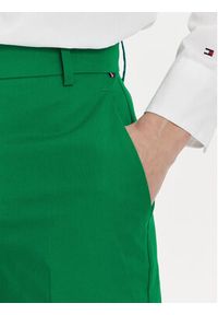 TOMMY HILFIGER - Tommy Hilfiger Spodnie materiałowe WW0WW40504 Zielony Straight Fit. Kolor: zielony. Materiał: bawełna #3