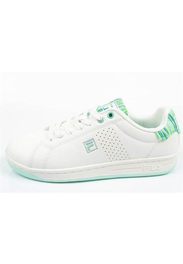 Buty do chodzenia damskie Fila Crosscourt. Kolor: biały. Materiał: materiał, syntetyk. Szerokość cholewki: normalna. Sport: turystyka piesza