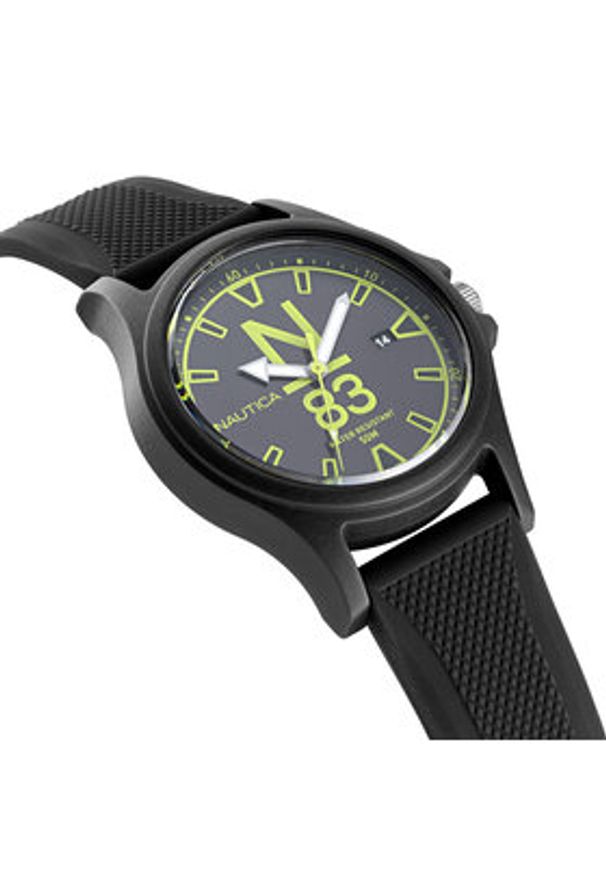 Nautica Zegarek NAPJSS221 Czarny. Kolor: czarny